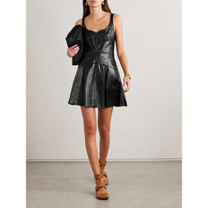 Ulla Johnson 100% Lambskin Leather Thais Dress, $1,450 NWOT, Size 6/ 2121